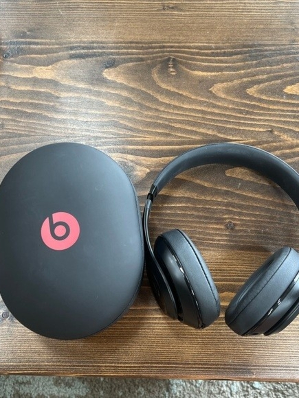 Beats by Dre Over-Ear Wireless Headphones — Black with Red Logo Case